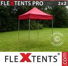 Carpa plegable FleXtents Pro 2x2m Rojo