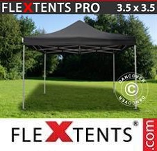 Carpa plegable FleXtents Pro 3,5x3,5m Negro